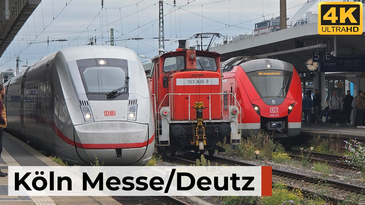Köln Messe/Deutz 03.10.2025 - Vormittagsverkehr mit internationalen Schnellzügen & Regionalverkehr
