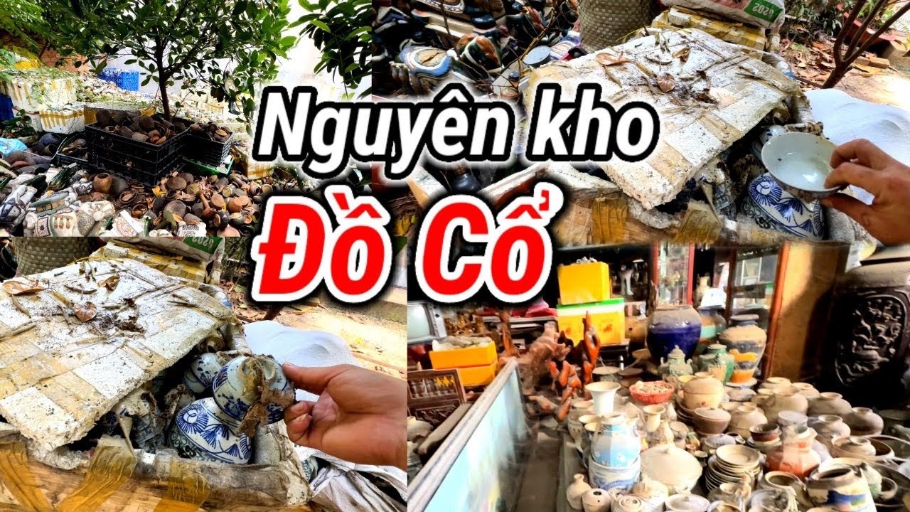 Gặp Anh sở hữu hàng ngàn món đồ cổ để chật kín khắp nơi trong nhà cả ngoài vườn
