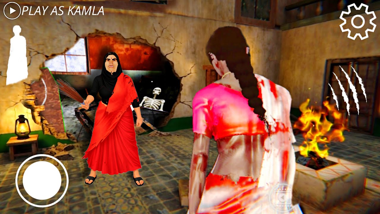 PLAYING AS KAMLA IN MANJULIKA INDIAN HORROR GAME || KAMLA VS MANJULIKA FULL VIDEO