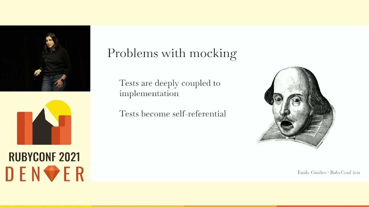 RubyConf 2021 - To mock, or not to mock? by Emily Giurleo