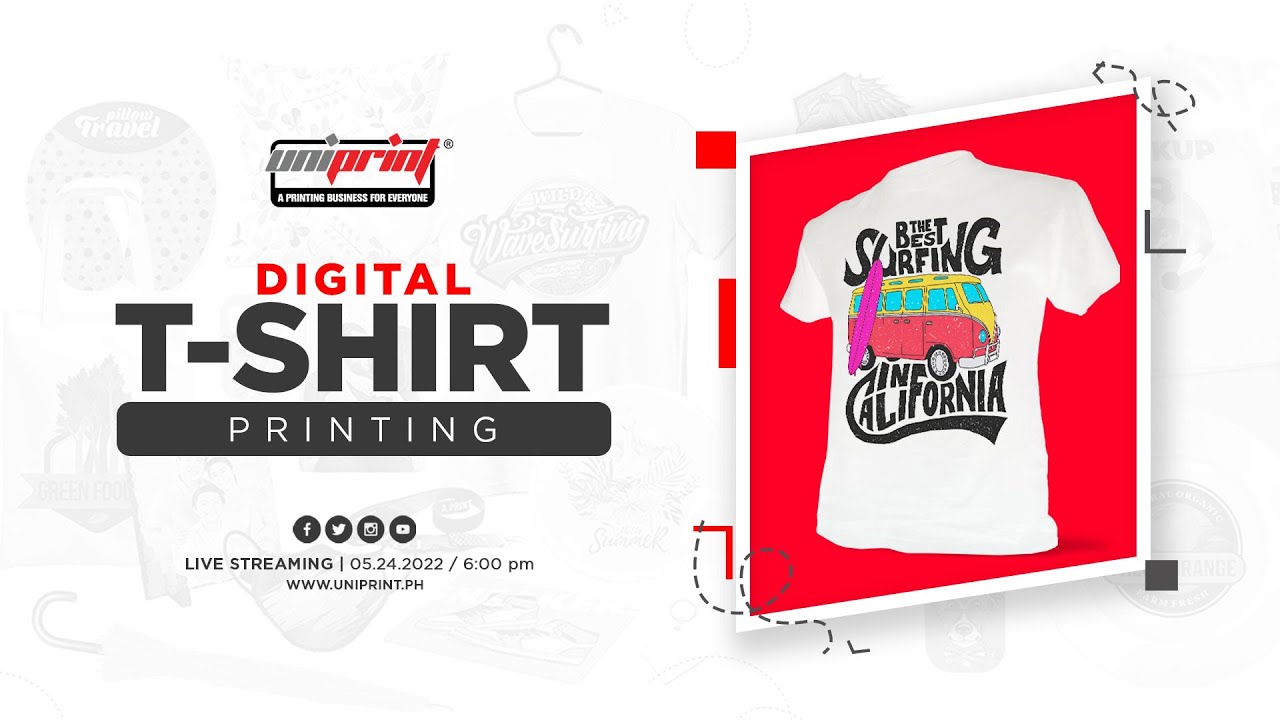 FB LIVESTREAMING: Digital T shirt Printing