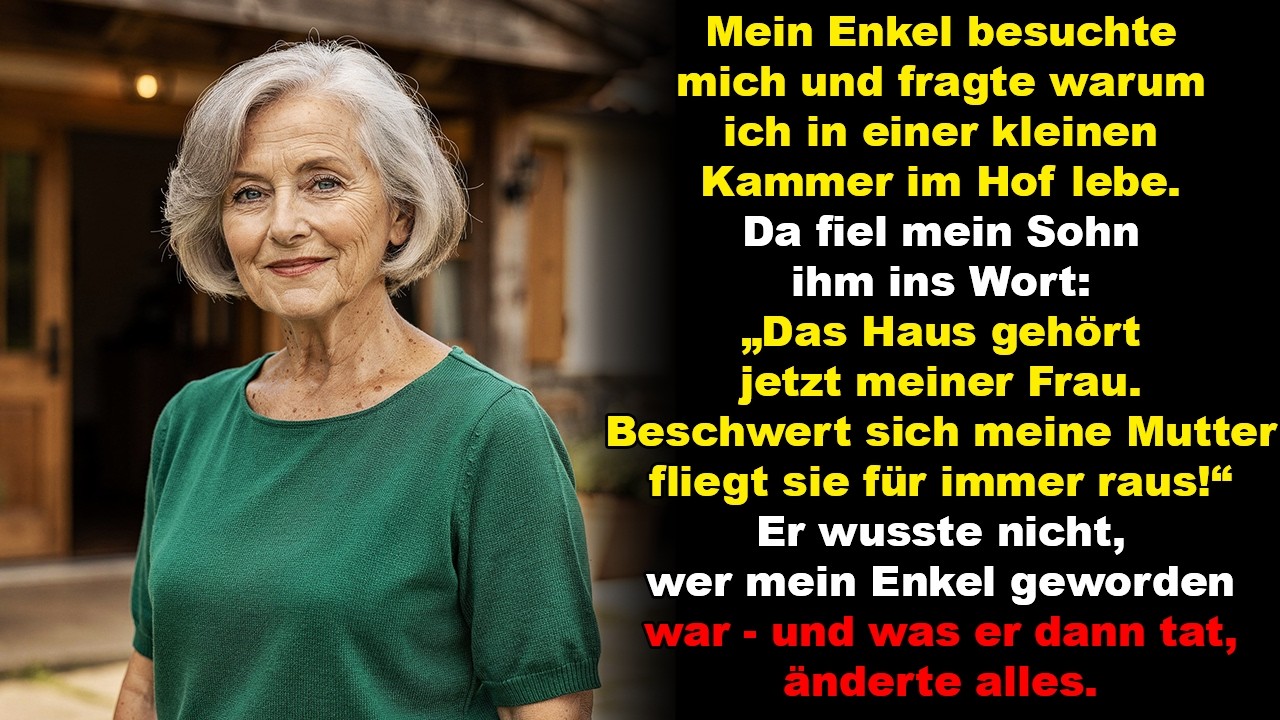 Ich lebte in einem kleinen Zimmer im Hof – mein Sohn lachte nur: „Du wirst es akzeptieren“ …