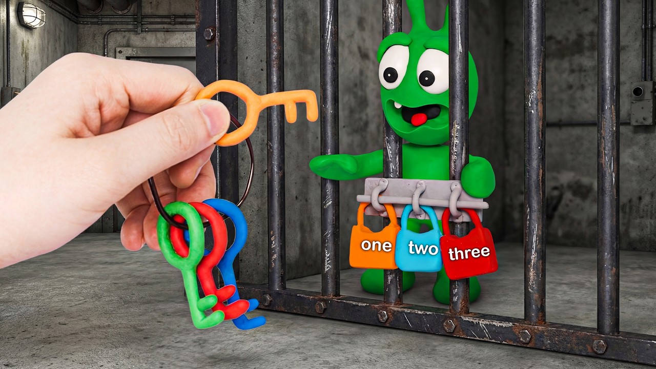 Pea Pea Tries to Escape the Color Lock Prison Challenge — Can He Unlock Them All!
