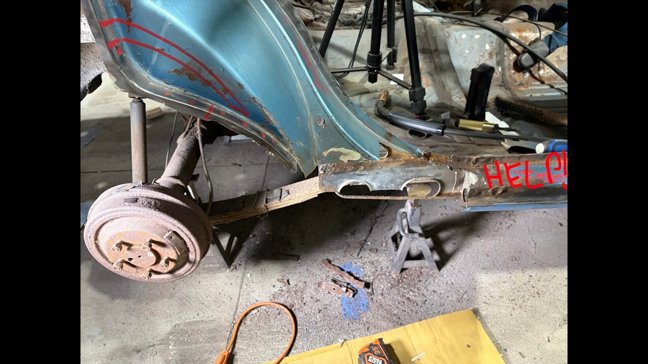 DeFlintstoning my car! Floor Repairs and more! The Crew Cab Charger (Part 44)