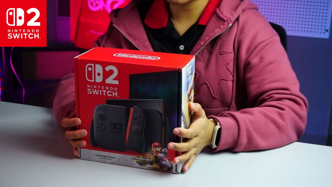 Распаковка Nintendo Switch 2: Mario Kart Bundle + необходимые аксессуары! | Game One PH