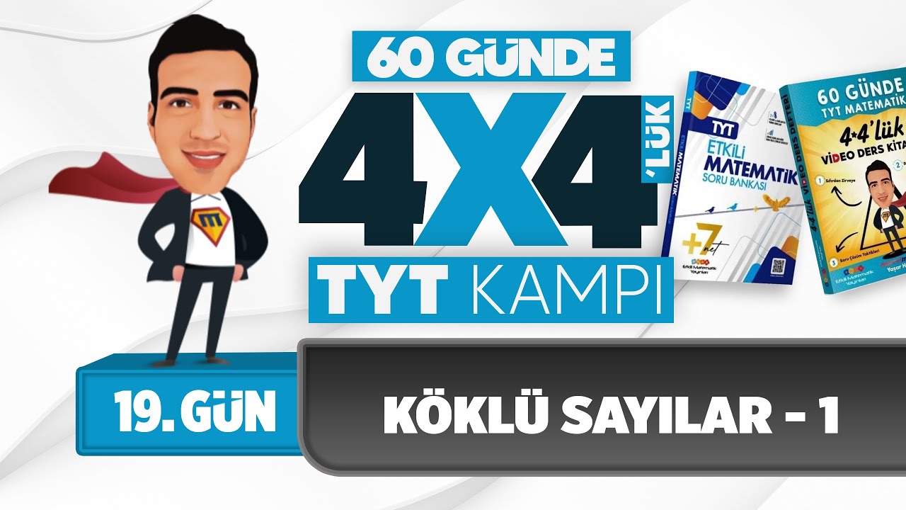 Köklü Sayılar - 1 I 4*4'lük TYT Matematik Kampı I 17. Gün I #yks2025