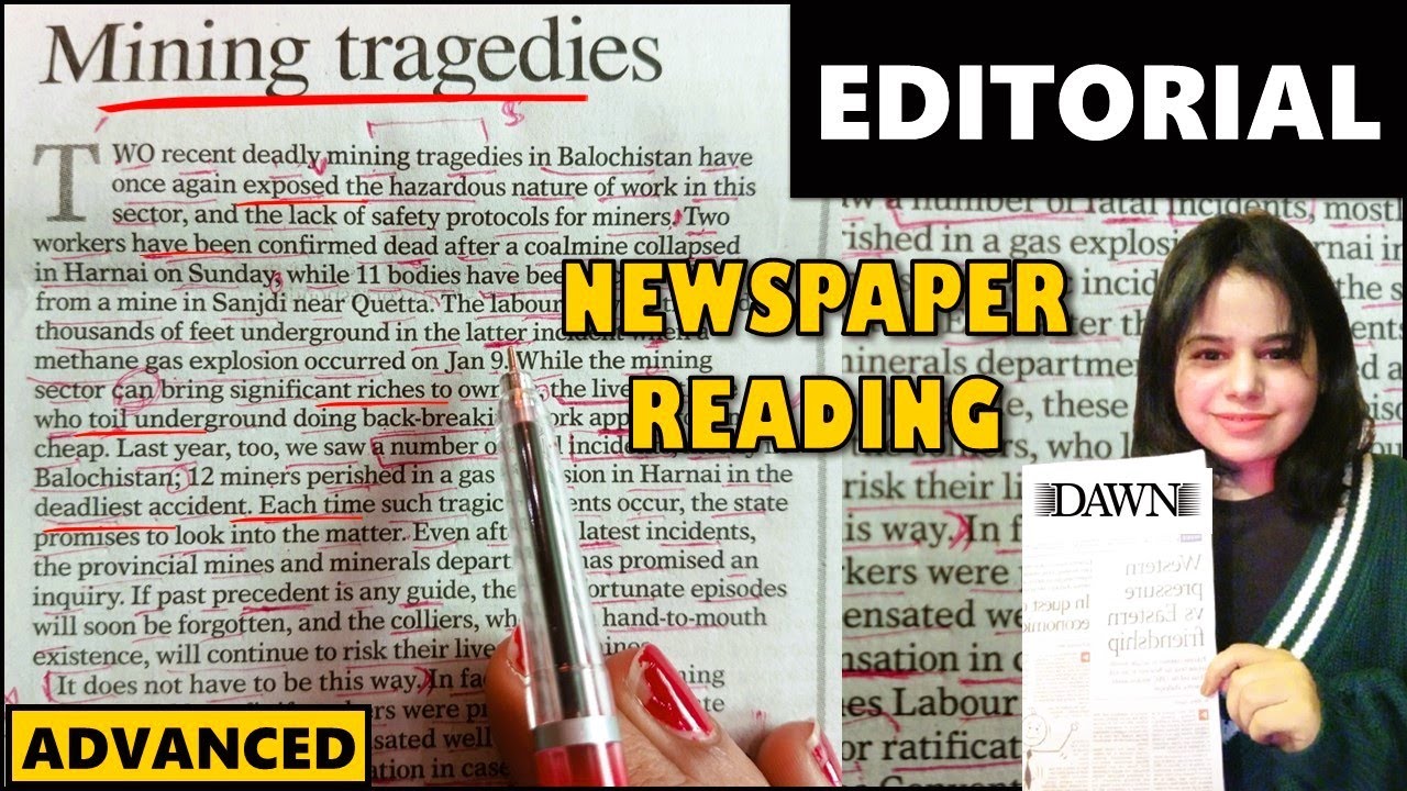 Newspaper Reading || Learn English Through Newspaper Reading || English Grammar Learning