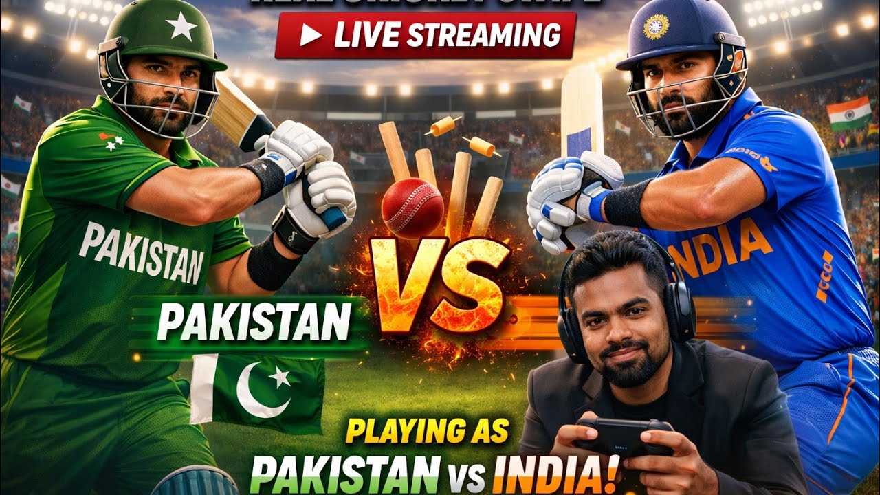 🔥 Live Cricket Streaming | Real Cricket Swipe | India 🇮🇳 vs Pakistan 🇵🇰 | T20 World Cup 2026 🔥