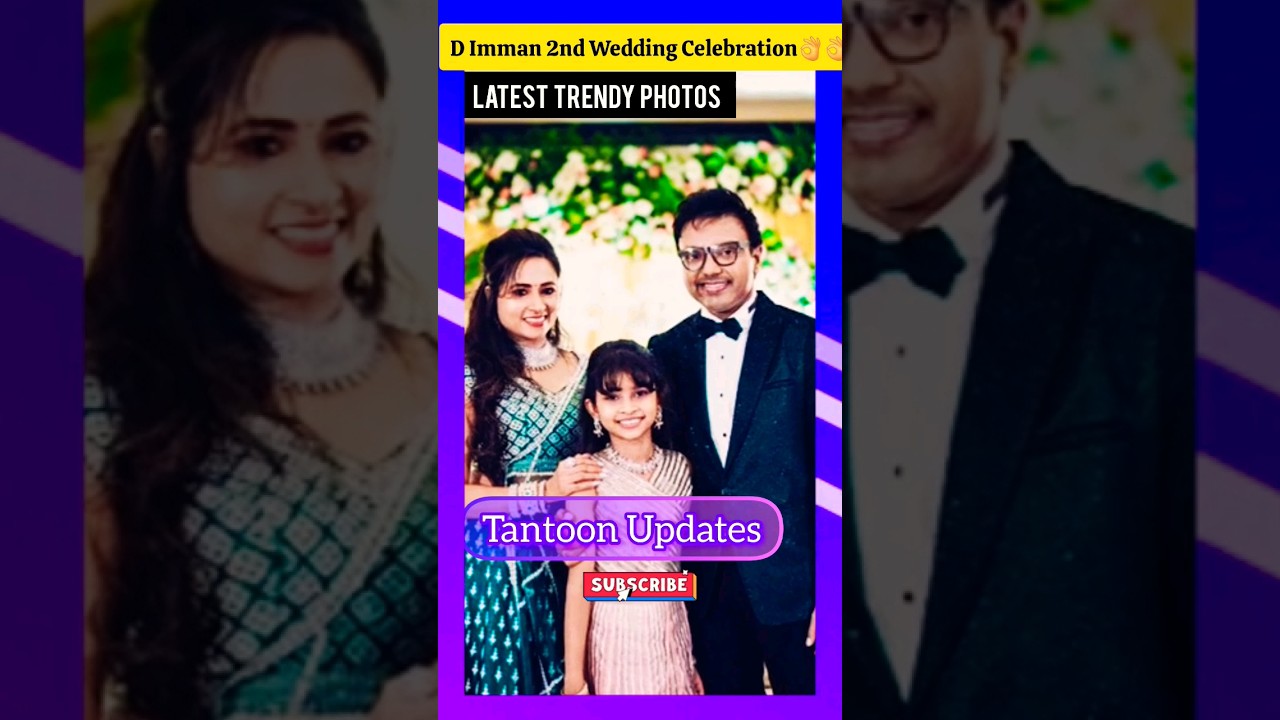 D Imman 2nd Wedding Anniversary Latest Photos #shorts #dimman #shortsfeed