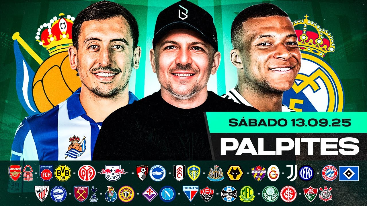 PALPITES DE FUTEBOL PARA O DIA 13 09 2025 (S&Aacute;BADO) | Boleiros Tips