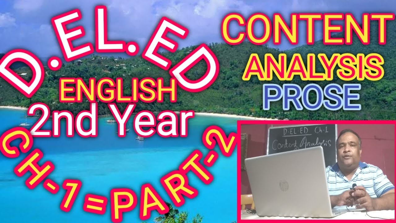 D.EL.ED, 2ND YEAR, ENGLISH, CH- 1, PART- 2.