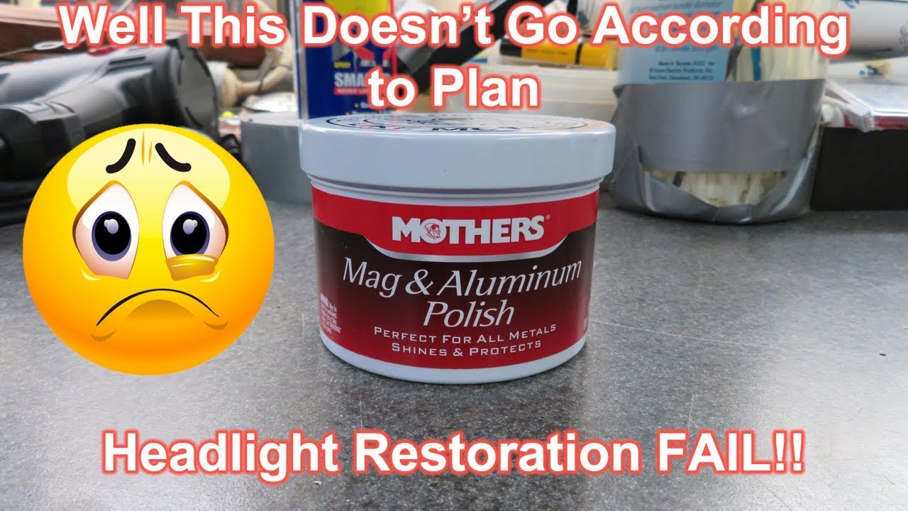 Восстановление фар с помощью полироли Mothers Mag Polish — успешно или неудачно