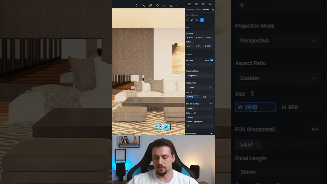 Как настроить камеру в D5 Render