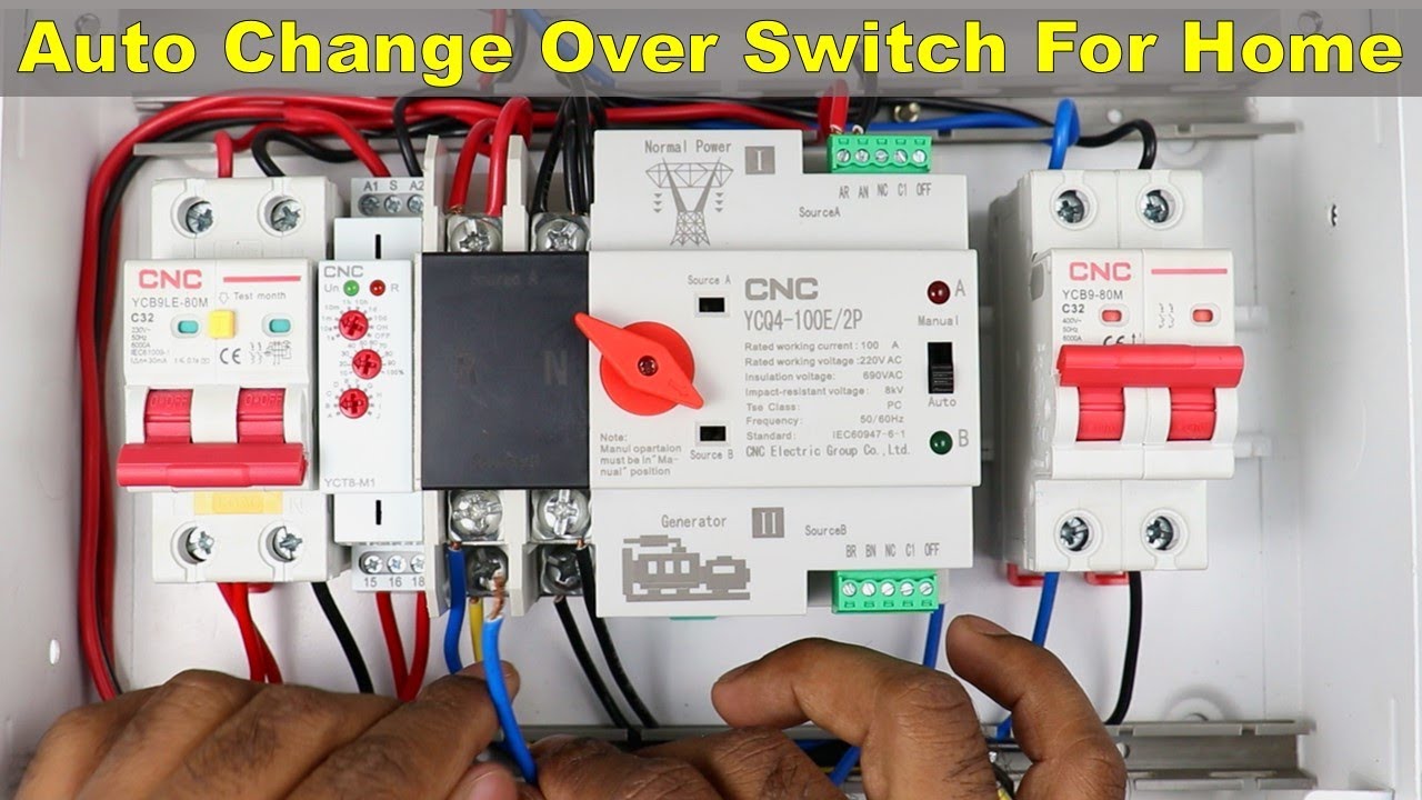Learn Practically Auto Transfer Switch (ATS) Panel Connection in Hindi @ElectricalTechnician