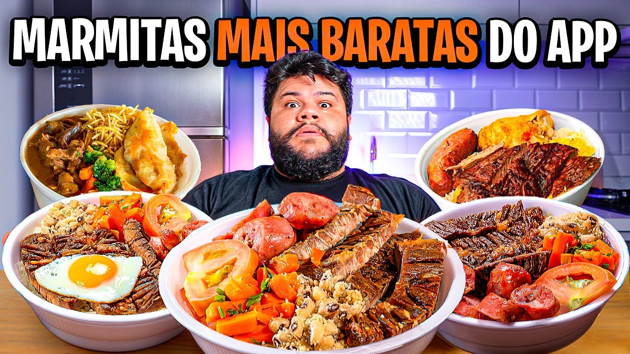 PROVEI 5 MARMITAS MAIS BARATAS DO APP EM S&Atilde;O PAULO Chocado com o Pre&ccedil;o!