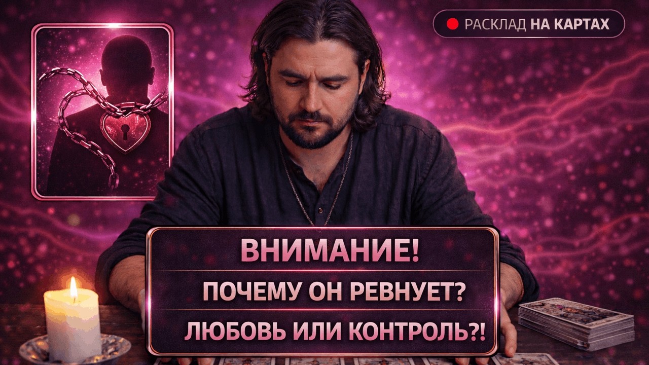 ⚡️ПОЧЕМУ ОН РЕВНУЕТ? 🤐 Любовь или контроль? ⛓️ Что у него в голове? #таро #ревность #гадание