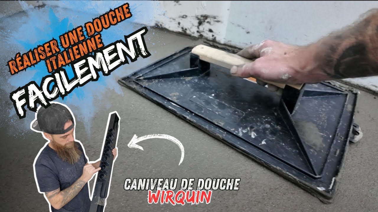 Je réalise une douche italienne avec du mortier forme de pente, trop facile ! -  Ep 142