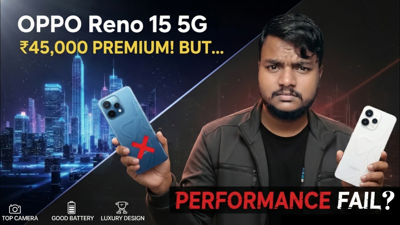🎯 Oppo Reno 15 Review Hindi | Pros & Cons | Best Smartphone Under ₹45,000 ?