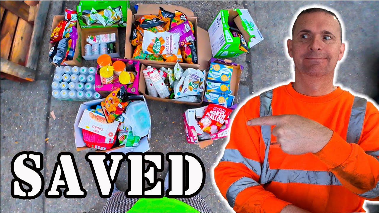 🤯LIVING OFF WASTE DUMPSTER DIVING FOR FOOD - YOU WONT BELIEVE WHAT I FIND-🤯