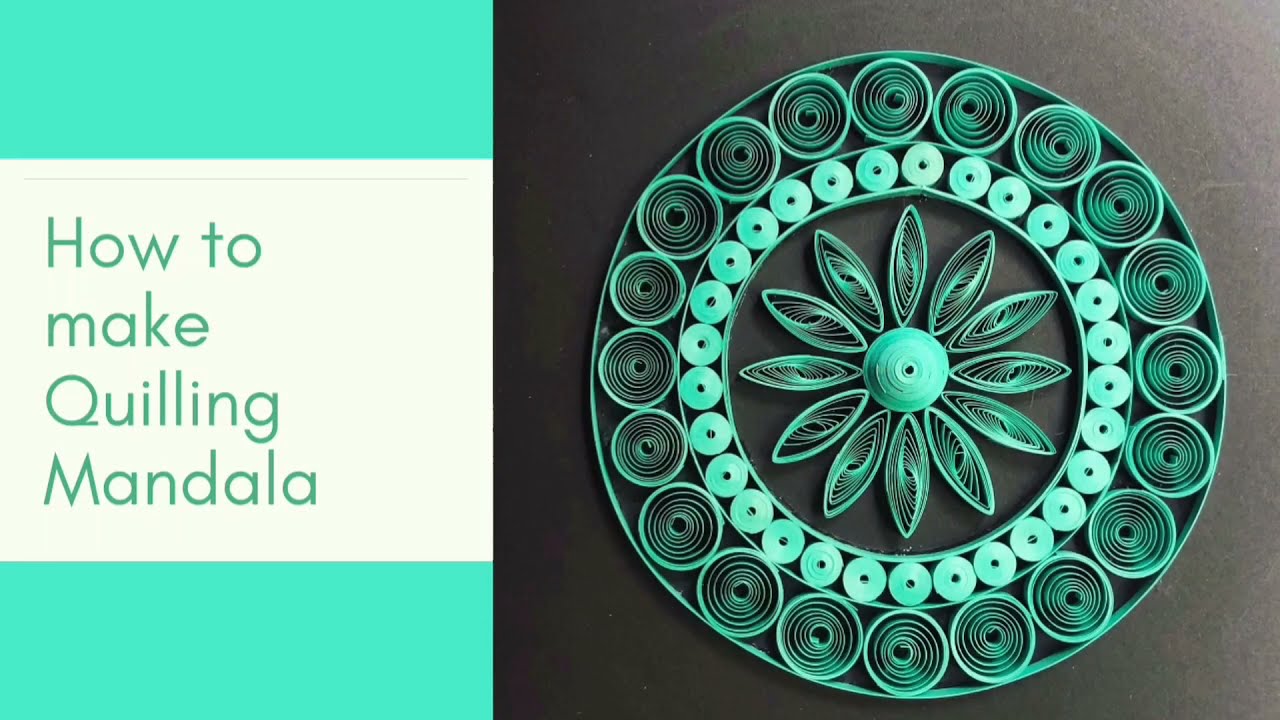 How to make a Quilling Mandala/Mandala Tutorial/Black Mandala/Simple Craft/ Mandalas Quilling
