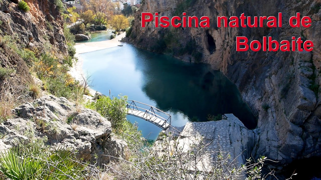Piscinas naturales de Bolbaite, en la comarca de la Canal de Navarrés, Comunidad Valenciana