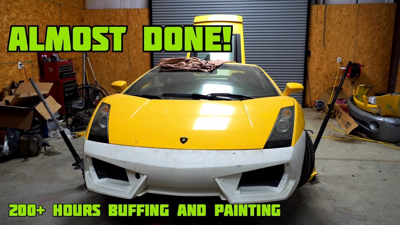 Rebuilding wrecked Lamborghini Gallardo PART 4 bought from copart