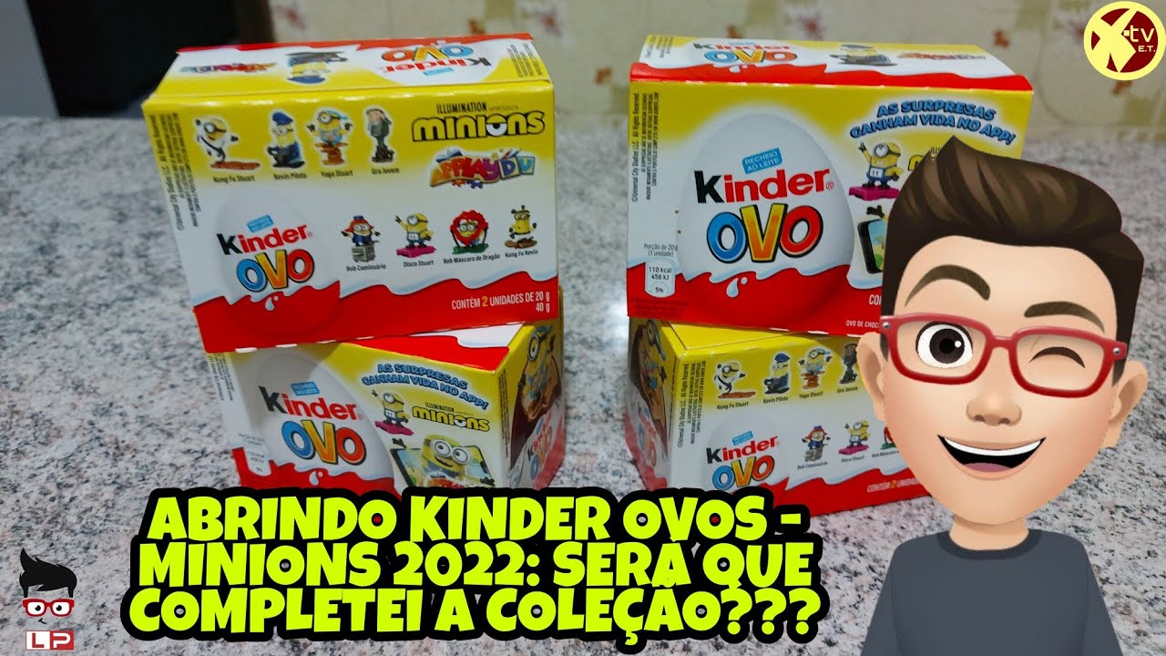 ABRINDO KINDER OVOS - MINIONS 2022: SERÁ QUE COMPLETEI A COLEÇÃO???