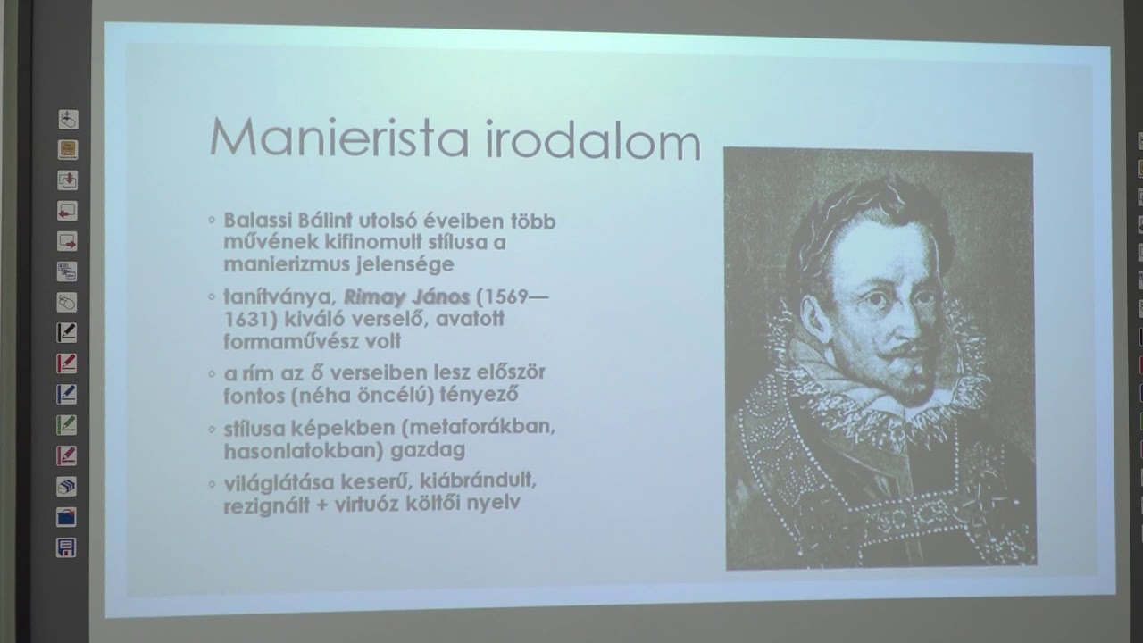 A barokk korszakai: a manierizmus