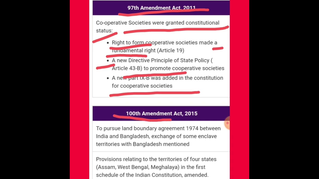 CONSTITUTIONAL AMENDMENT ACT 97 & 100