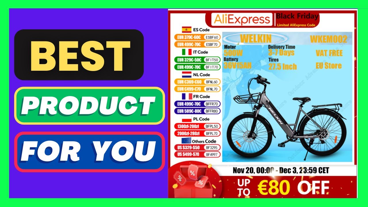 WELKIN WKEM002 Electric Bicycle 500W Motor 36V15AH
