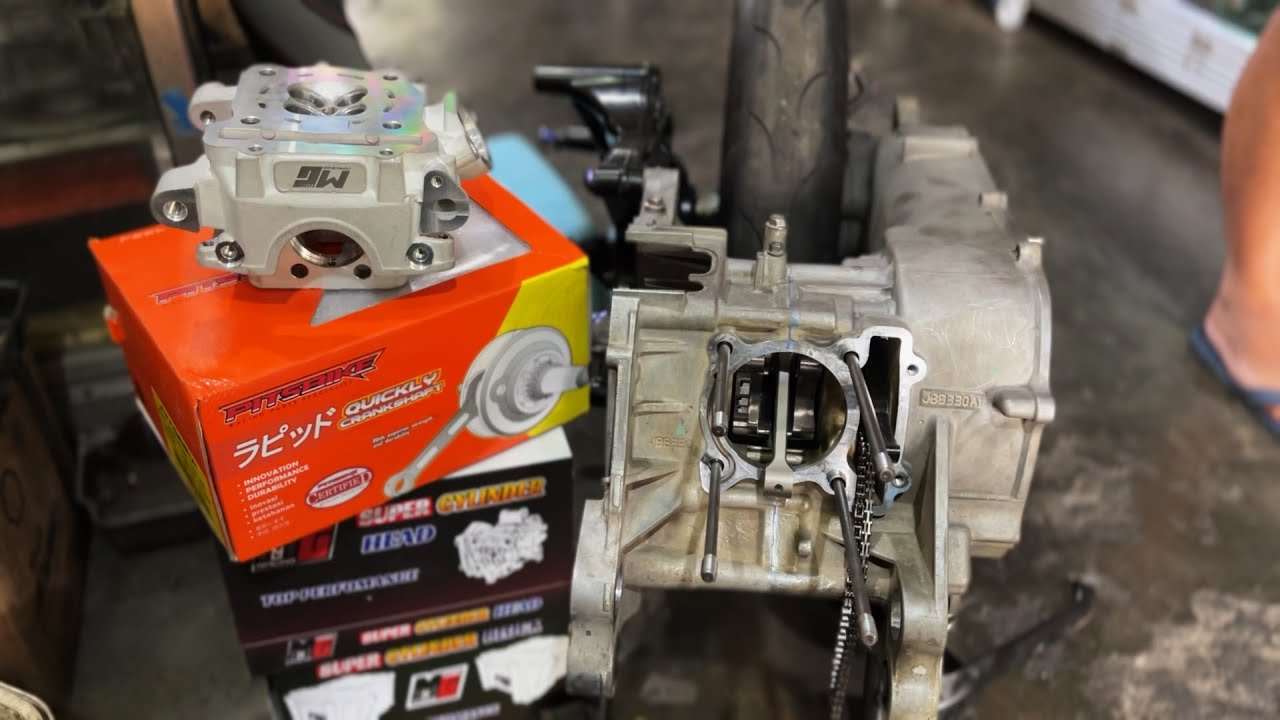 Boreup Yamaha Aerox dengan Parts Mg Racing & Pitsbike