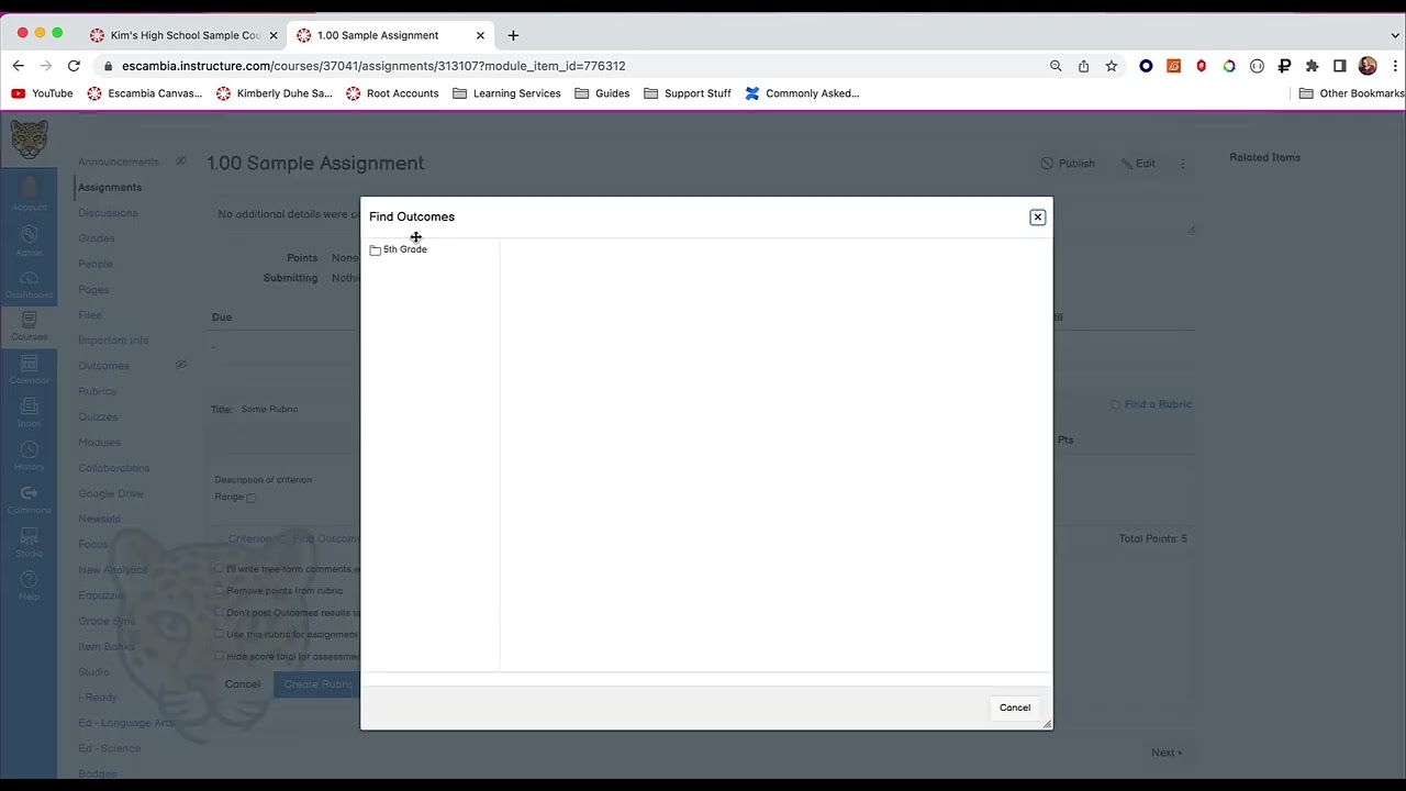 Adding and Using State Standards in Canvas