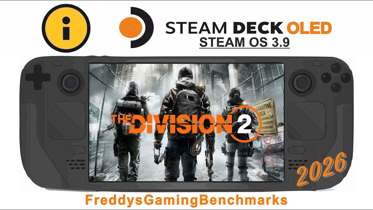 The Division 2 (into the dark update) on Steam Deck OLED with Steam OS 3.9