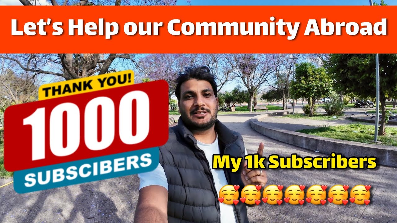 Lets Help Our Community Abroad /Thanks for 1k subscribers 🥰