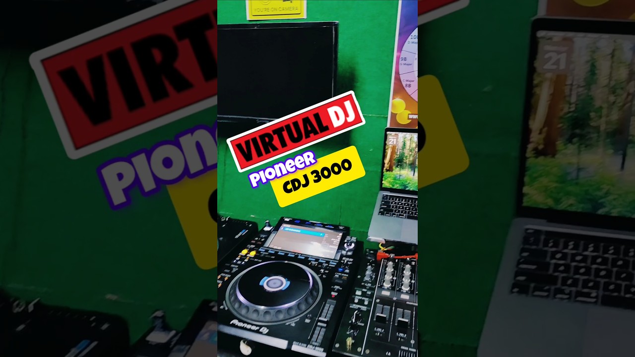 Virtual DJ Software with Pioneer CDJ 3000 Setup #virtualdj #pioneerdj #cdj3000 #test