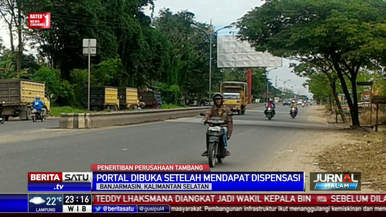 Portal Jalan Nasional di Kalsel Dibuka
