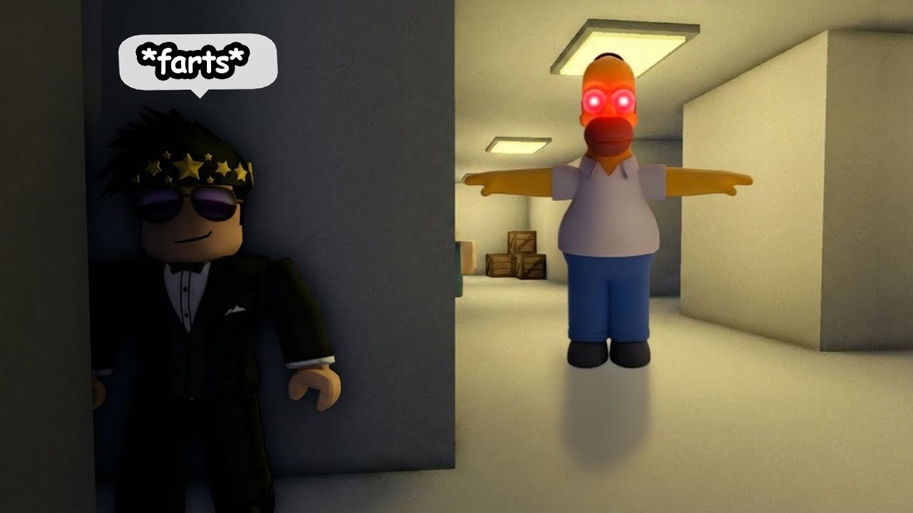 I Played Hide and Seek Against Homer in Roblox