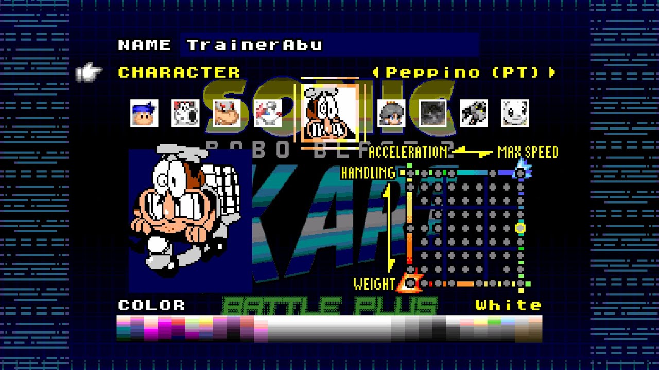Sonic Robo Blast 2 Kart online as Peppino