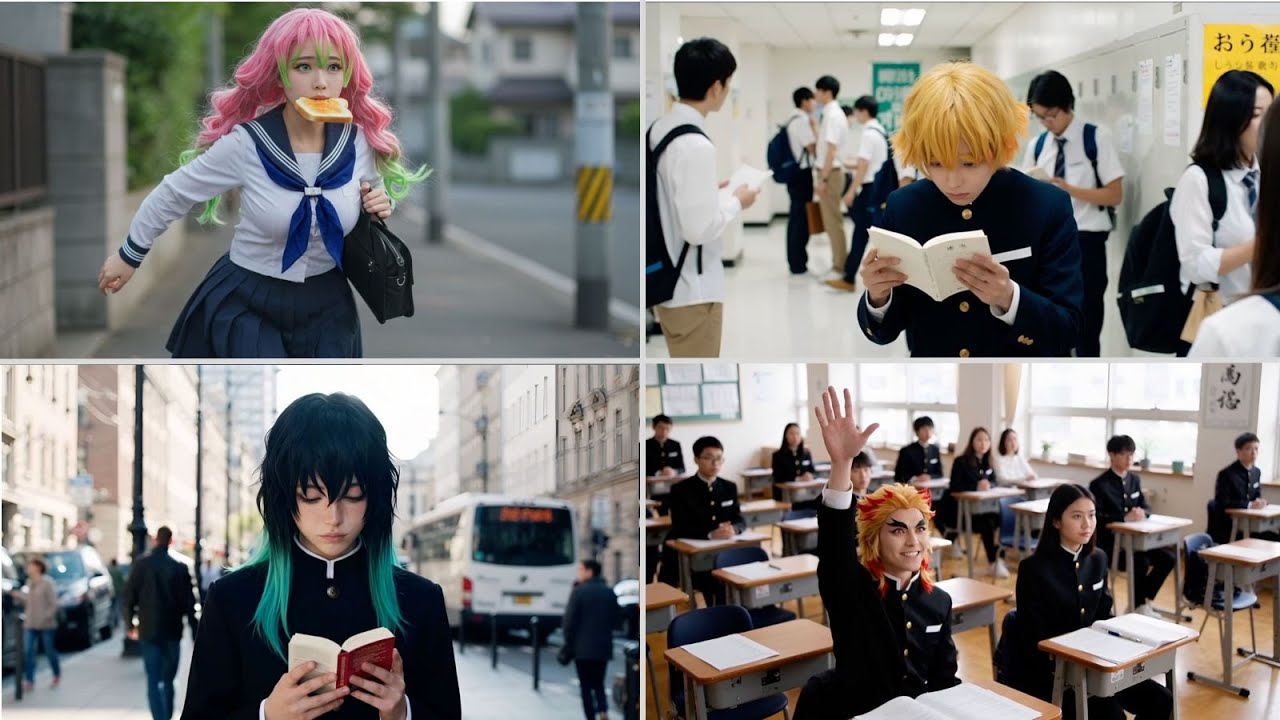 もしも鬼滅の刃のキャラクターたちが学生生活を送っていたら【総集編】