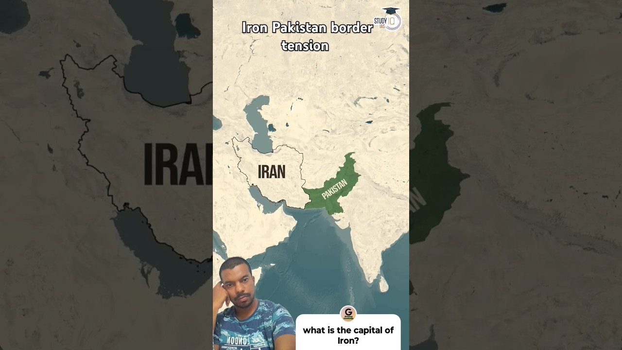 Iran Pakistan border tension #history #internationalrelations #map #geopolitcs #upsc #gk #geography