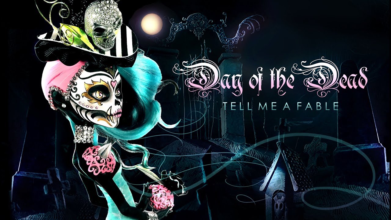 Doll Figurine DAY OF THE DEAD Sugar Skull Halloween Monster High Repaint Ooak