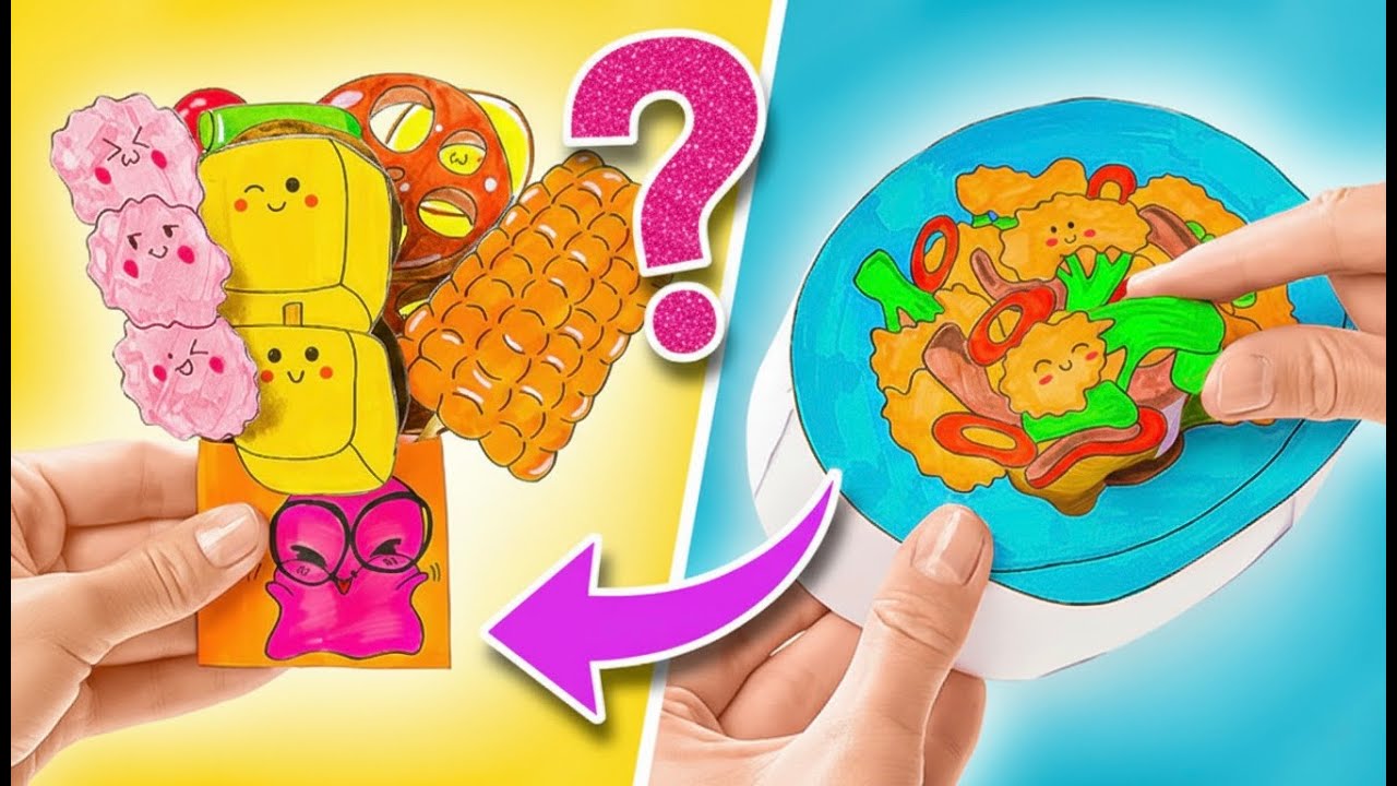 Festa di Carta & Divertimento! 🍡✨ Crea cibi pazzi, squishy e magie Avatar