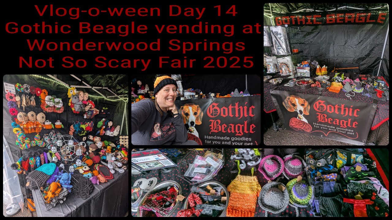 Vlogoween Day 14 Gothic Beagle at Wonderwood Springs Not So Scary Fair 2025