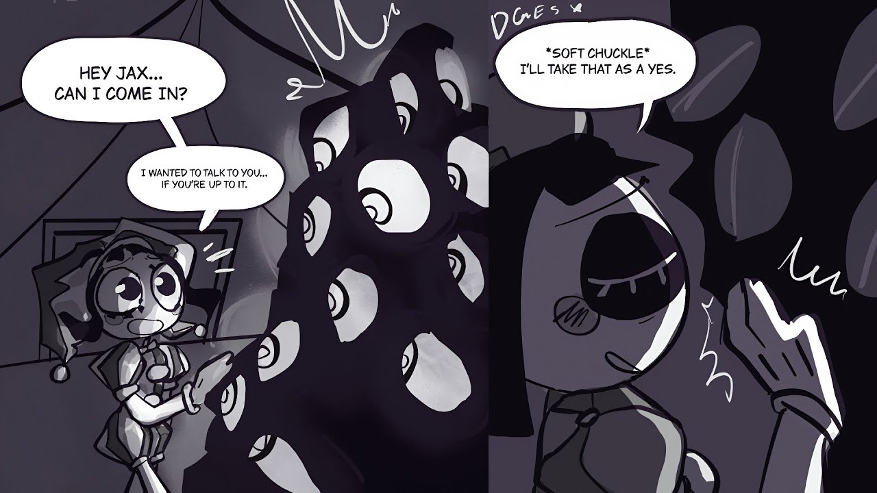 Pomni Meets Abstracted Jax!😱🐰TADC AFTERMATH AU🎪Jax x Pomni❤️The Amazing Digital Circus Comic Dub