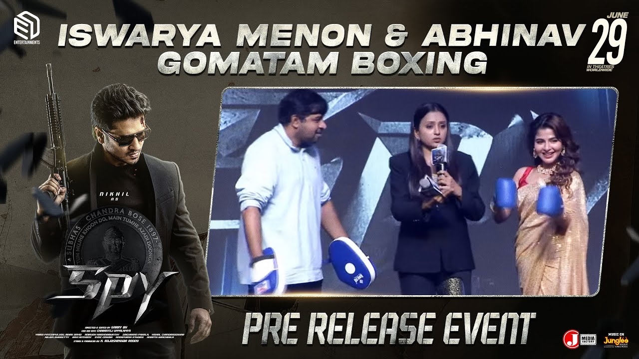 Iswarya Menon & Abhinav Gomatam Boxing | SPY Pre Release Event | Nikhil Siddhartha | Garry BH
