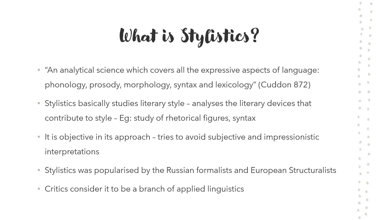 Stylistics