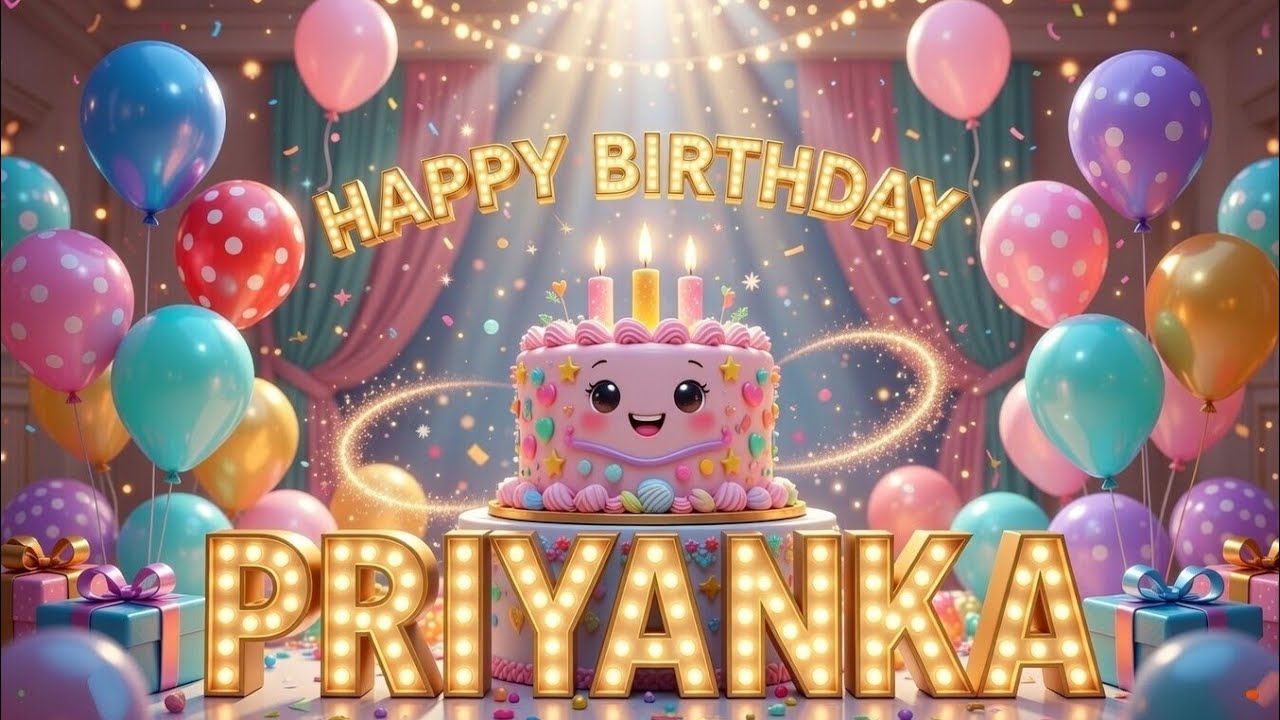 Happy Birthday to you Priyanka prianka preyanka song new hapy hapi baday bday budday to 2 u.