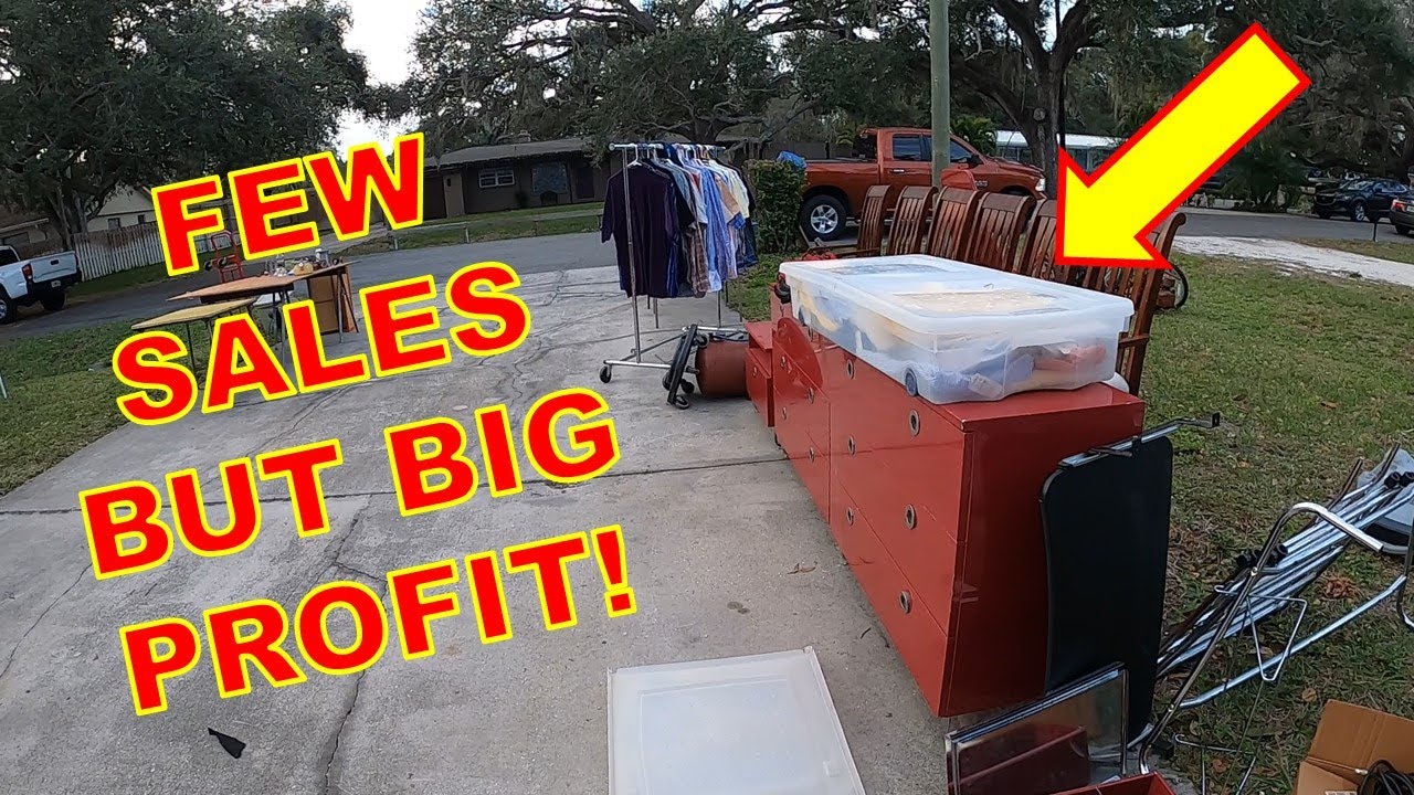 THE GARAGE SALES WERE SLIM BUT WE STILL FOUND MONEY!