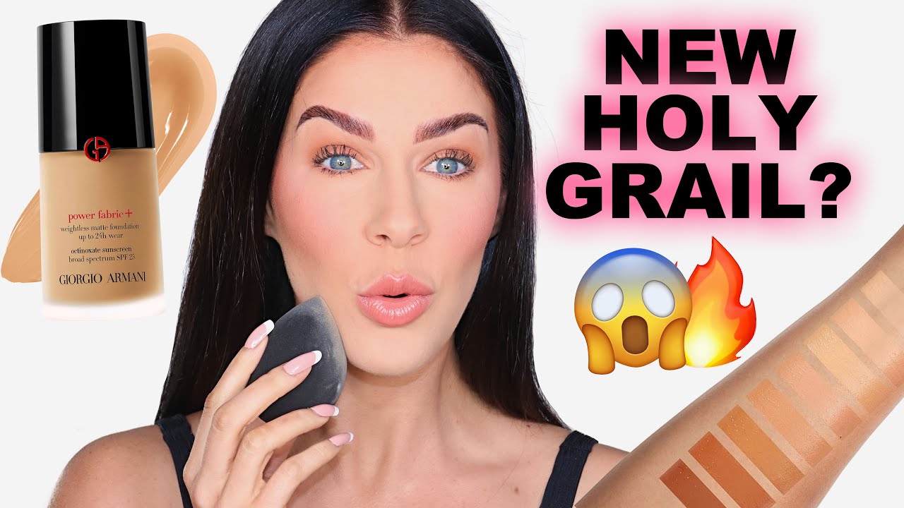 NEW HOLY GRAIL FOUNDATION!? GIORGIO ARMANI POWER FABRIC REVIEW!!