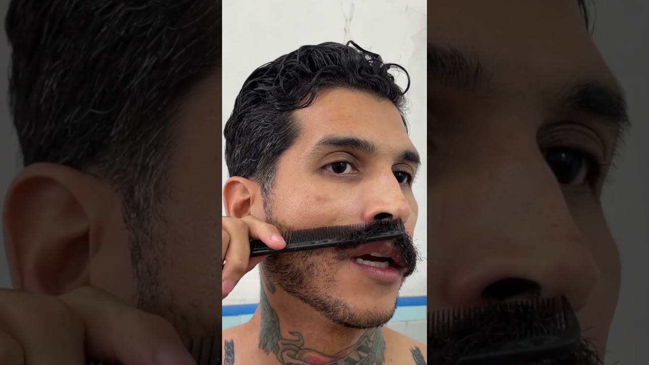 Bigote Chevron - tutorial completo en el canal.  #barber #chevron #bigote #estilodebigote #tutorial